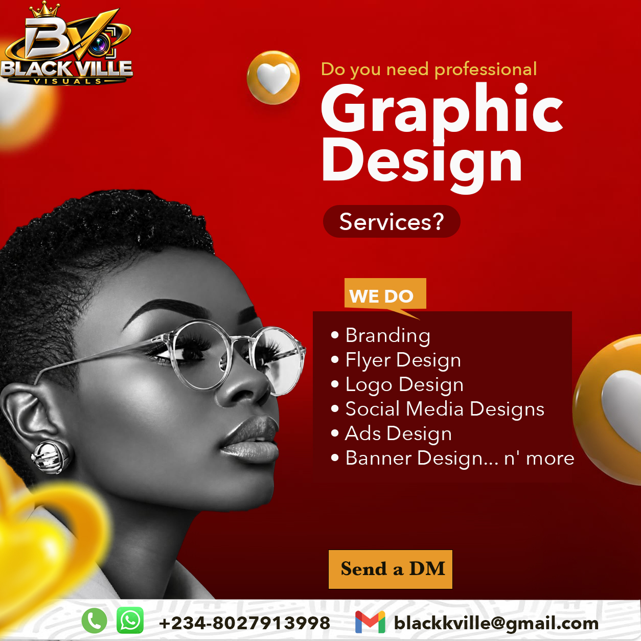 Graphic design services campaign